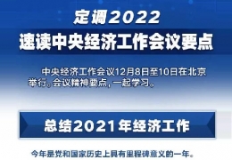 齊齊哈爾全文＋速覽！中央經(jīng)濟(jì)工作會(huì)議定調(diào)2022